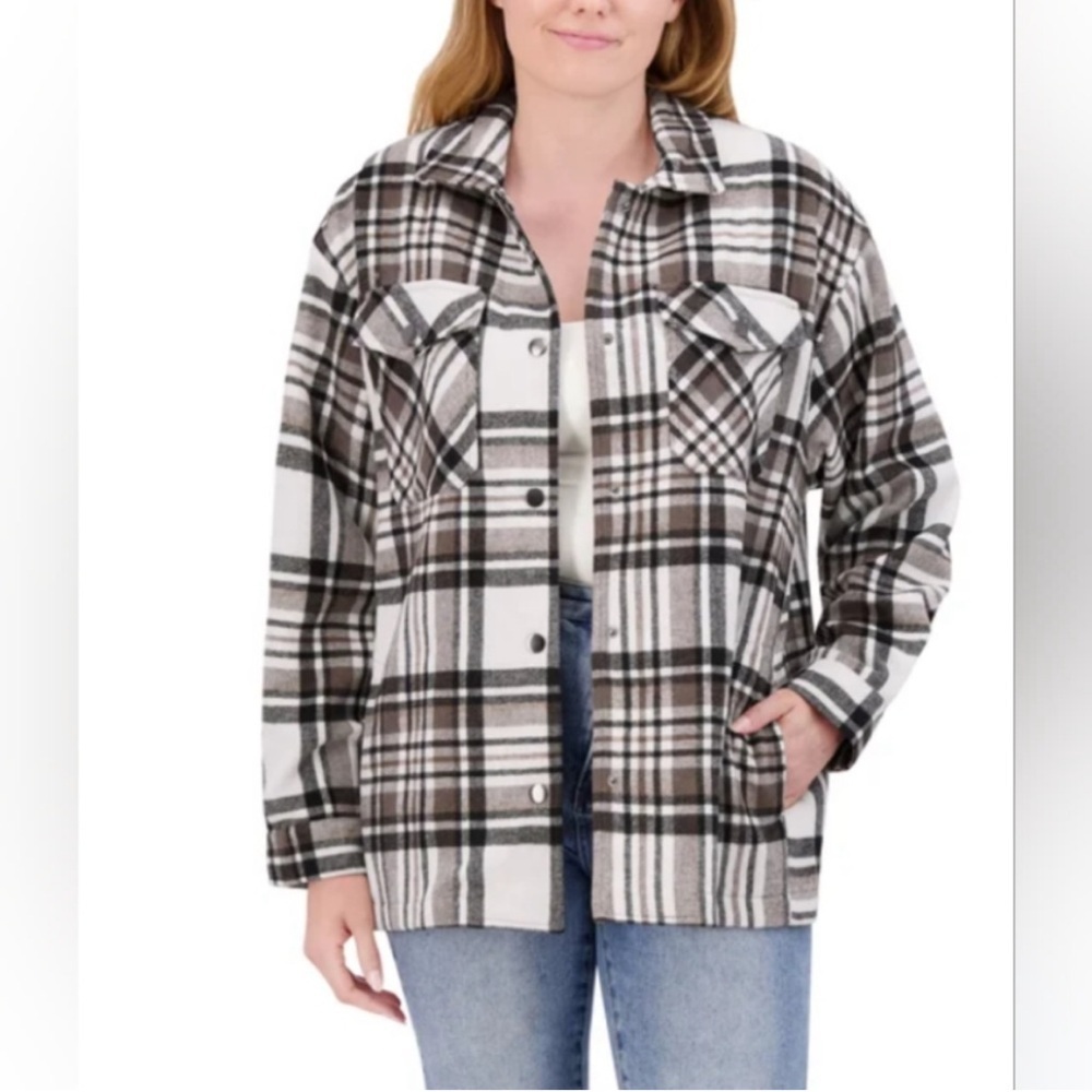 HFX > Plaid Shacket Small